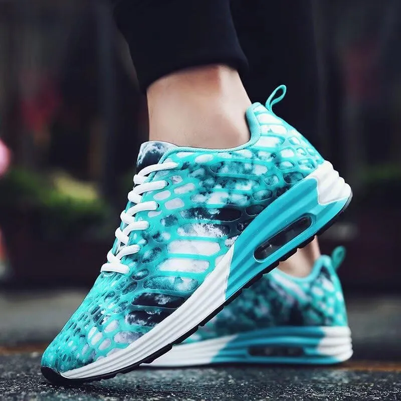 Men's Women's Mixed Color Fashion Air Sole Walking Sneakers for Sport