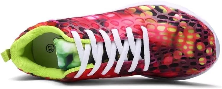 Mens Womens Mixed Color Fashion Lightweight Walking Sneakers for Sport