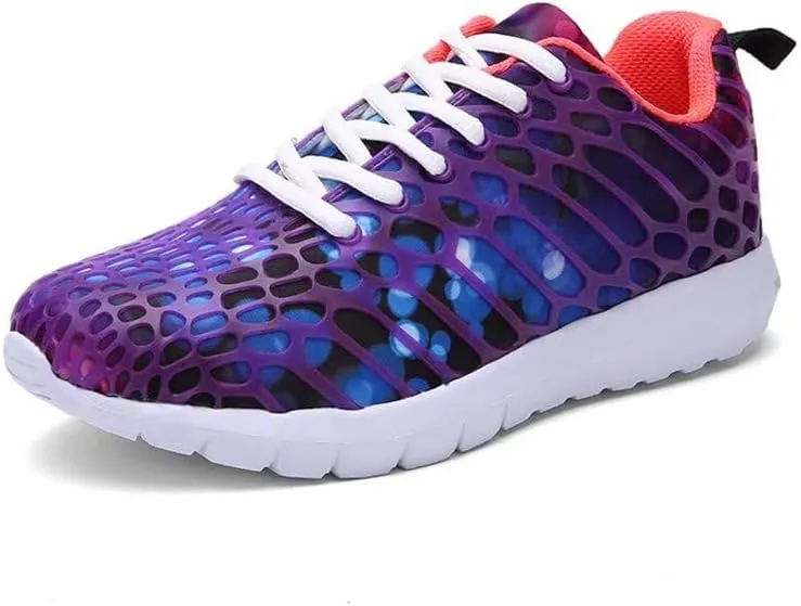Mens Womens Mixed Color Fashion Lightweight Walking Sneakers for Sport