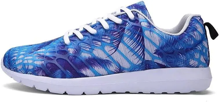 Mens Womens Mixed Color Fashion Lightweight Walking Sneakers for Sport