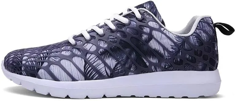 Mens Womens Mixed Color Fashion Lightweight Walking Sneakers for Sport