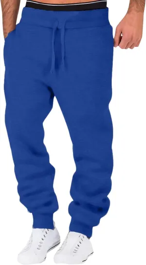 Mens Workout Cargo Sweatpants Trousers Mens Sweatpant Men Joggers Pants Mens Trendy Comfortable Drawstring Work Pants