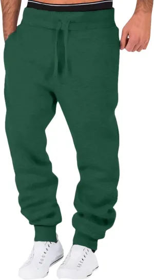 Mens Workout Cargo Sweatpants Trousers Mens Sweatpant Men Joggers Pants Mens Trendy Comfortable Drawstring Work Pants