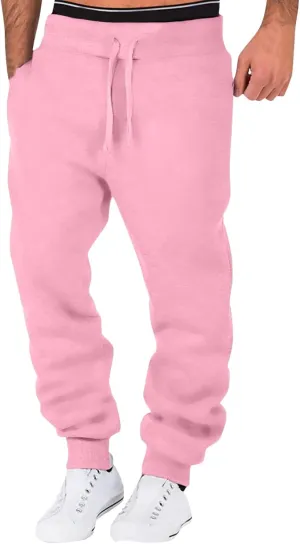 Mens Workout Cargo Sweatpants Trousers Mens Sweatpant Men Joggers Pants Mens Trendy Comfortable Drawstring Work Pants