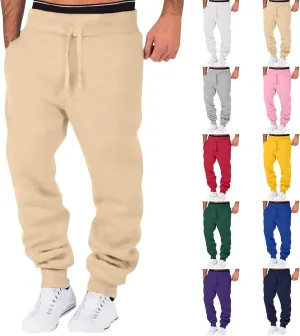 Mens Workout Cargo Sweatpants Trousers Mens Sweatpant Men Joggers Pants Mens Trendy Comfortable Drawstring Work Pants