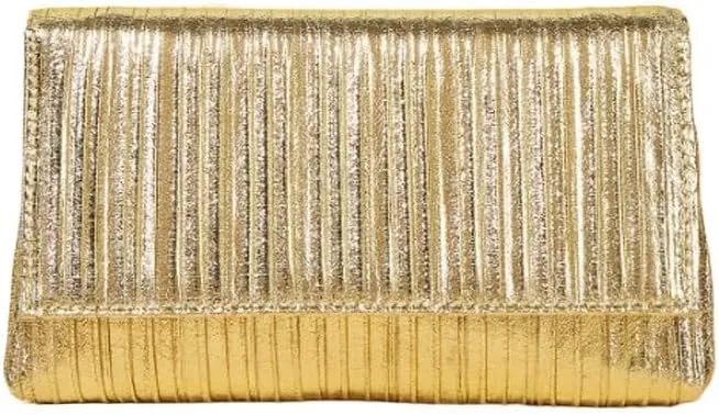 Metallic Shiny Clutch Purses Simple Versatile Evening Bag