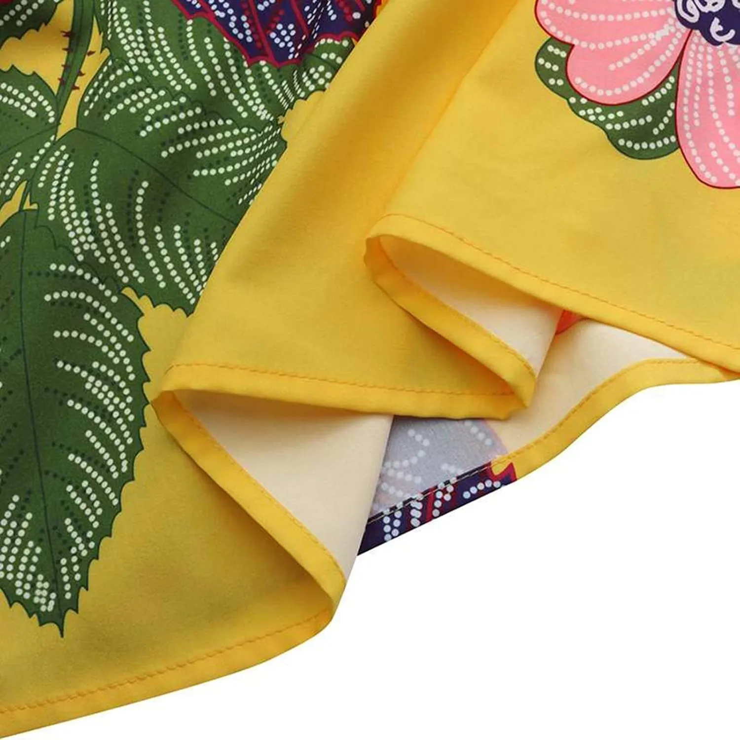 Miyaomn Women's Boho Floral Printed Maxi Skirt Summer Beach High Waisted Mopping Floor Length A Line Long Skirts with Pockets