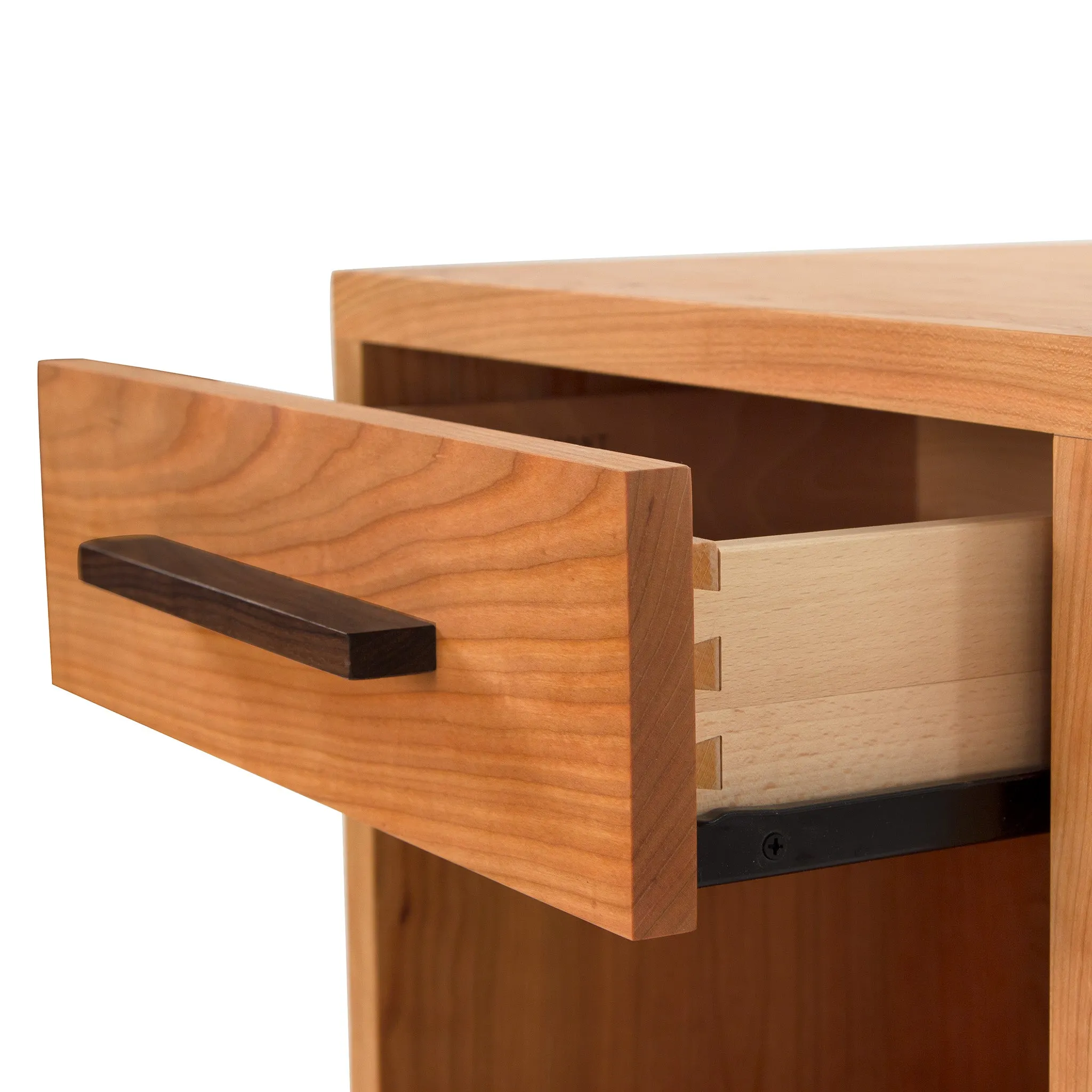 Modern American 1-Drawer Enclosed Shelf Nightstand
