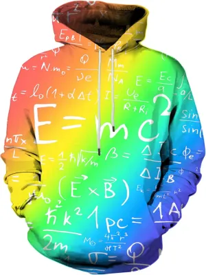 Neemanndy Unisex Colorful Graphic Hoodies 3D Print Cool Sweatshirt Cool Design with Pocket for Men and Women
