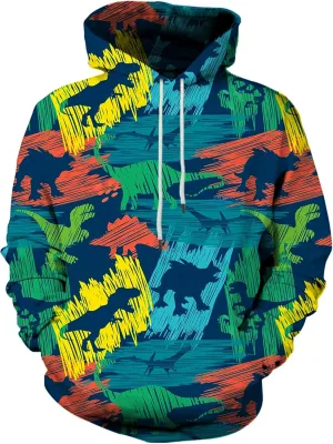 Neemanndy Unisex Colorful Graphic Hoodies 3D Print Cool Sweatshirt Cool Design with Pocket for Men and Women