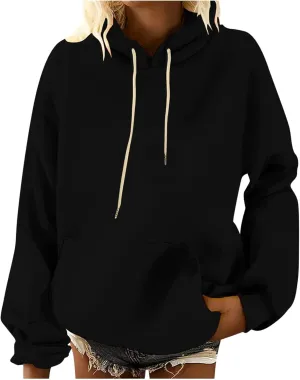Oversized Hoodies for Women 2024 Trendy Off Shoulder Long Sleeve Oversized Sweatshirt Unisex Sporty Workout Hoodie