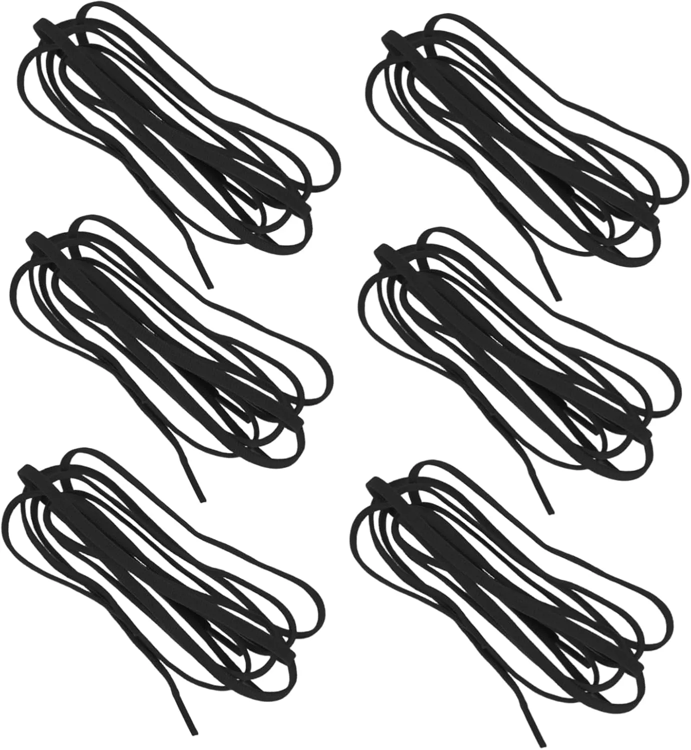 PartyKindom Flat Replacement Shoelaces of Solid Color Sneakers for Men Women and Teens Versatile Laces for Running