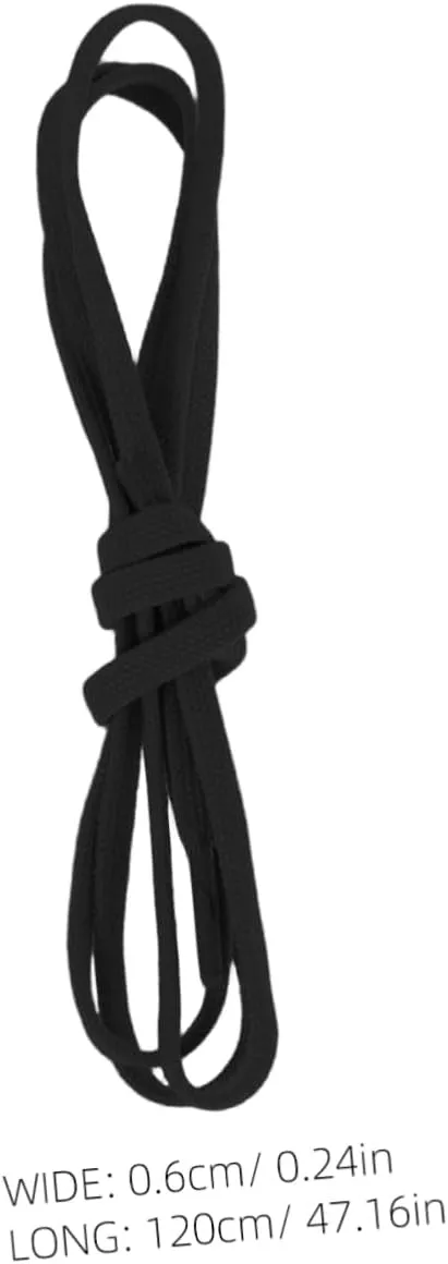 PartyKindom Flat Replacement Shoelaces of Solid Color Sneakers for Men Women and Teens Versatile Laces for Running