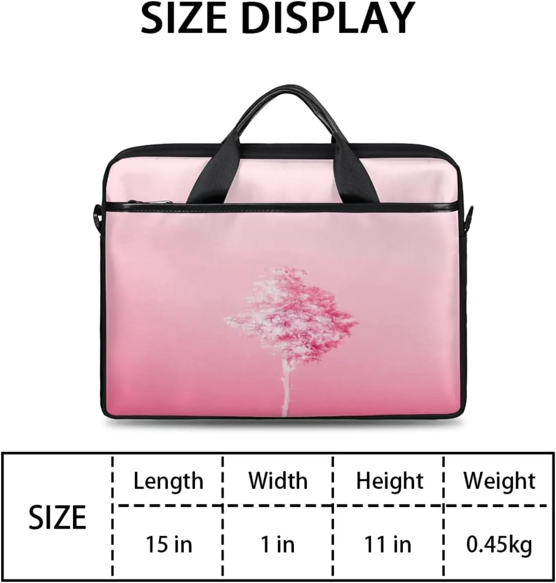 People Shapes Laptop Shoulder Messenger Bag Waterproof Laptop Briefcase Handle Padded Strap