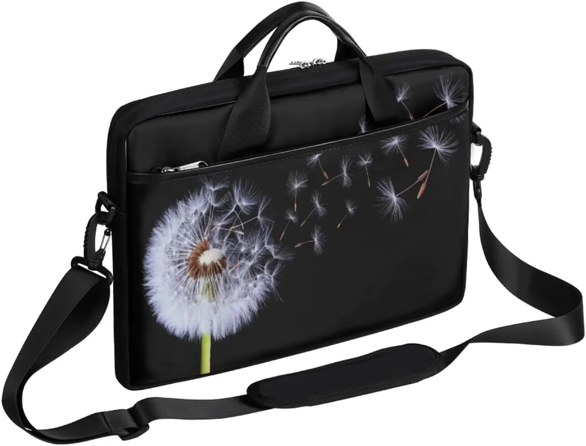 People Shapes Laptop Shoulder Messenger Bag Waterproof Laptop Briefcase Handle Padded Strap