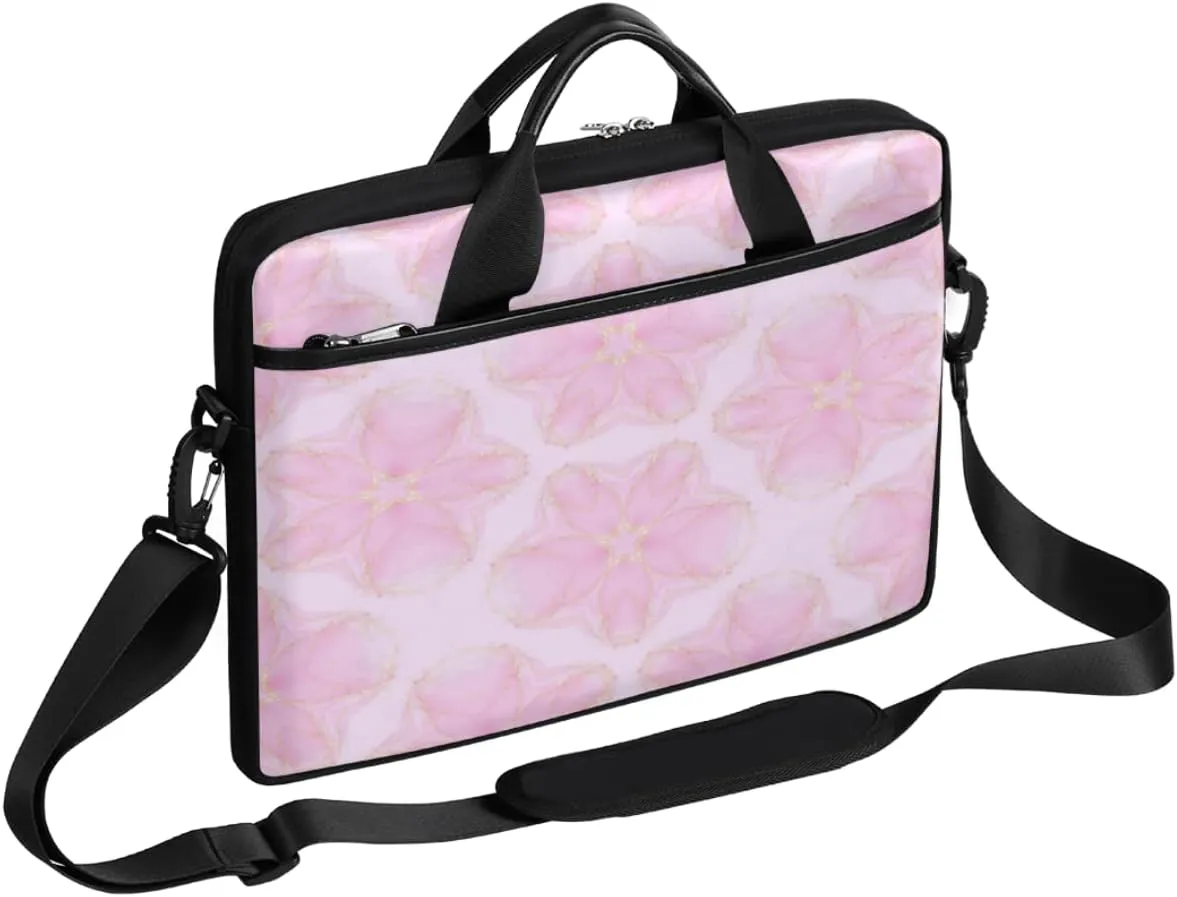 People Shapes Laptop Shoulder Messenger Bag Waterproof Laptop Briefcase Handle Padded Strap