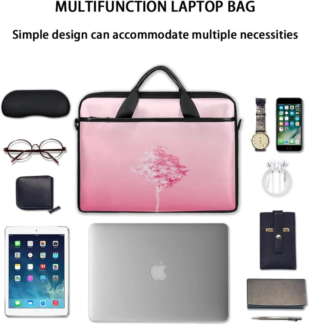 People Shapes Laptop Shoulder Messenger Bag Waterproof Laptop Briefcase Handle Padded Strap