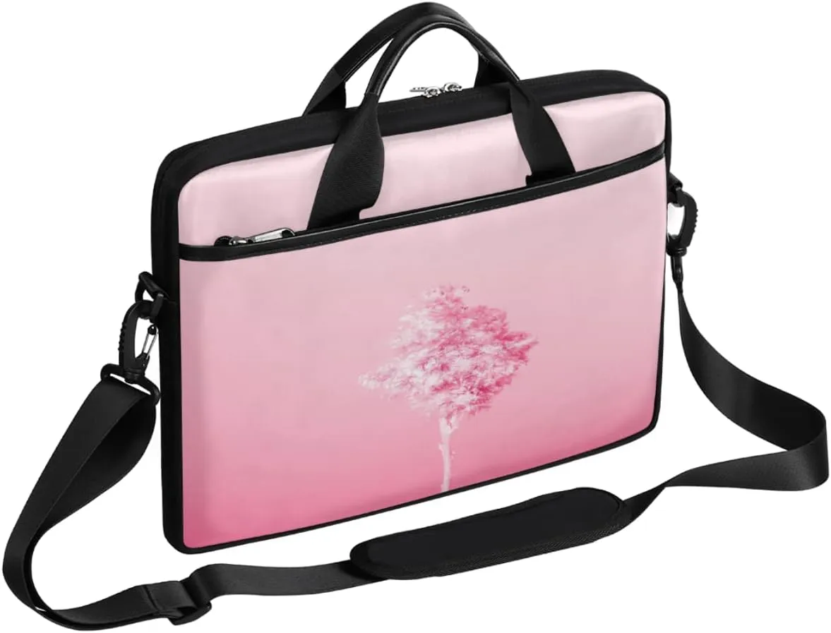 People Shapes Laptop Shoulder Messenger Bag Waterproof Laptop Briefcase Handle Padded Strap