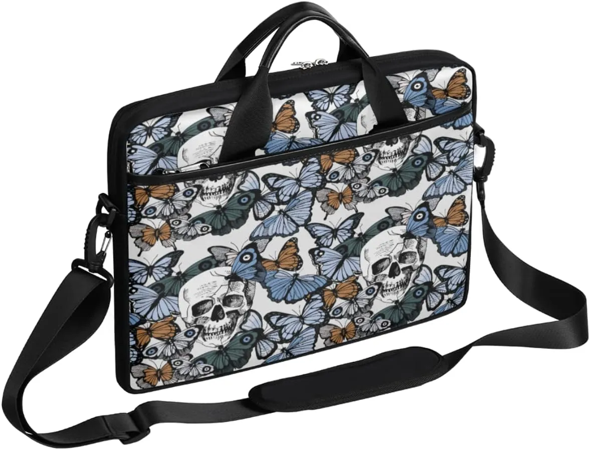 People Shapes Laptop Shoulder Messenger Bag Waterproof Laptop Briefcase Handle Padded Strap