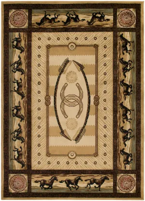"Cheyenne" Western Area Rug (5'3" x 7'3")