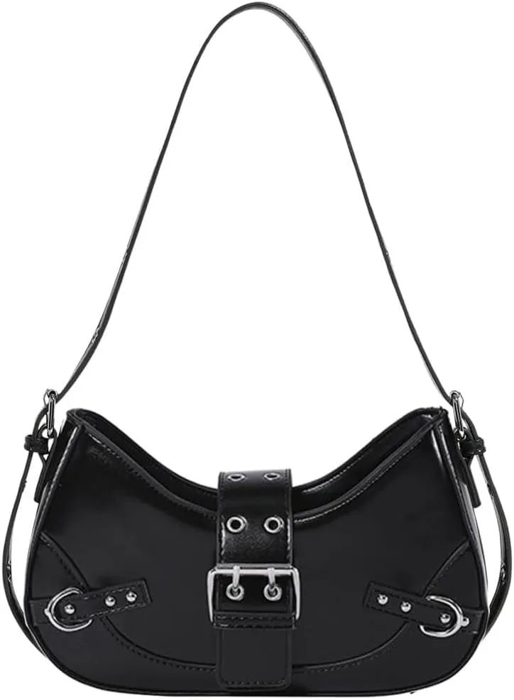 RTGGSEL Women's Contrast Color Plaid Striped Saddle Crossbody Shoulder Underarm Satchel Handbag Tote Clutch Purse Hobo Bag