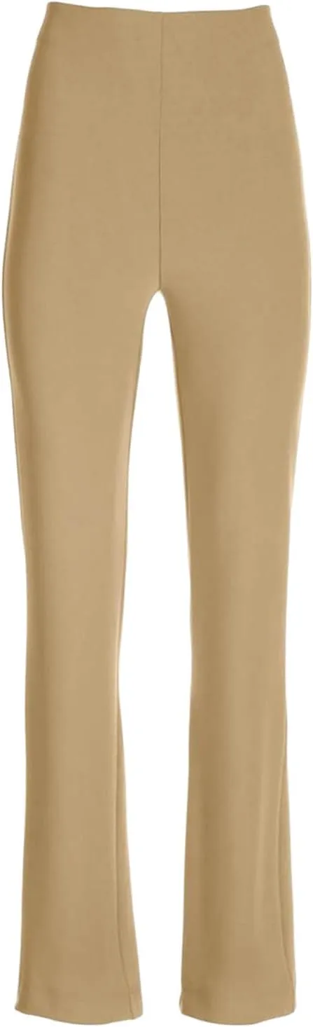 Ruziyoog Flare Leggings for Women Casual High Waist Bootcut Pants Business Casual Work Pants Trousers Pull On Office Slacks