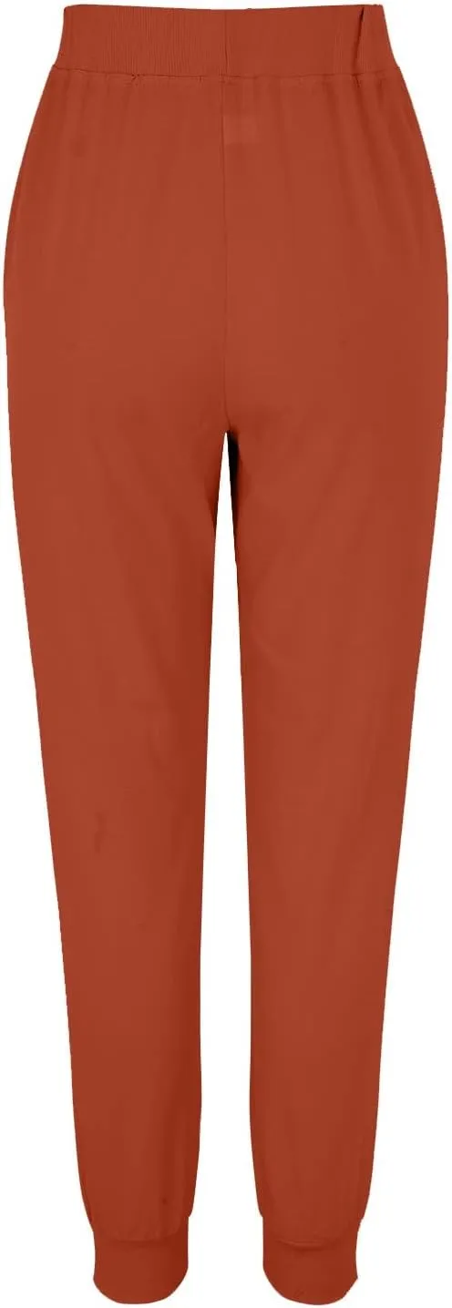 sdbrld Summer Pants for Women 2025 Cotton Linen Tapered Pants Drawstring Elastic Waist Loose Fit Casual Beach Trousers