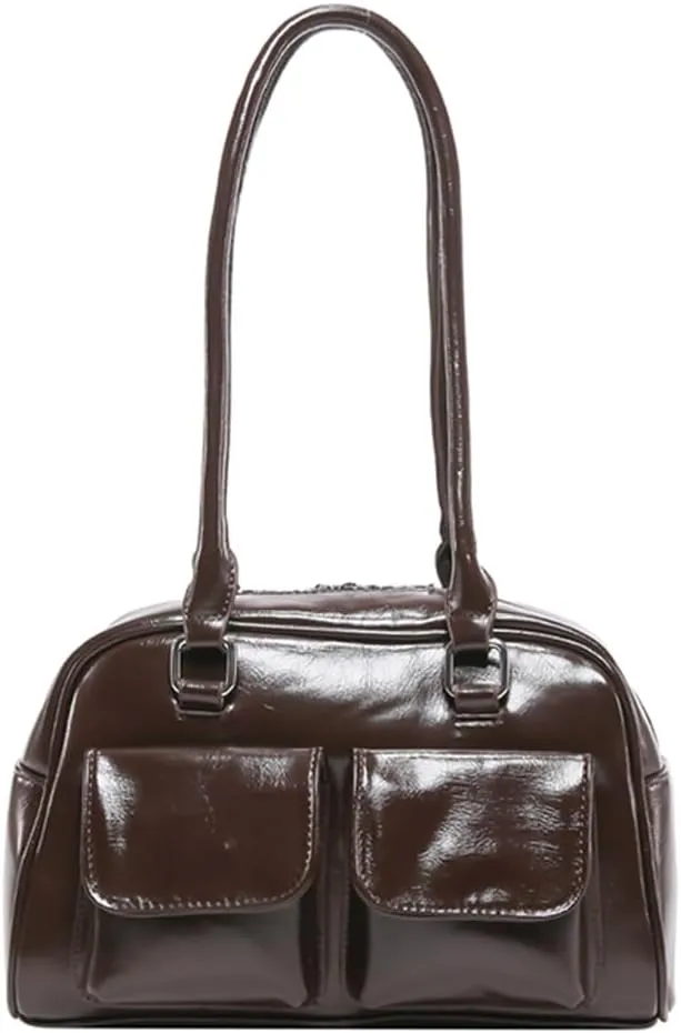Shoulder Bags for Women Soft PU Leather Vegan Leather Hobo Bag Shoulder Purse Sling Tote Handbags with Zipper Closure