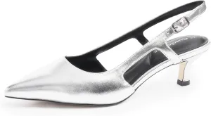 Slingback Kitten Heels for Women, Pointed Closed Toe Heels, Comfortable Women Pumps Low Heel Dress Shoes