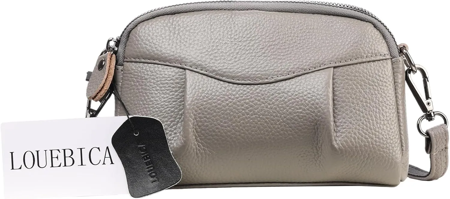 Small Crossbody Purse Leather Crossbody Bags for Women Fashion Handbag Cell Phone Crossover Shoulder Bag for Women