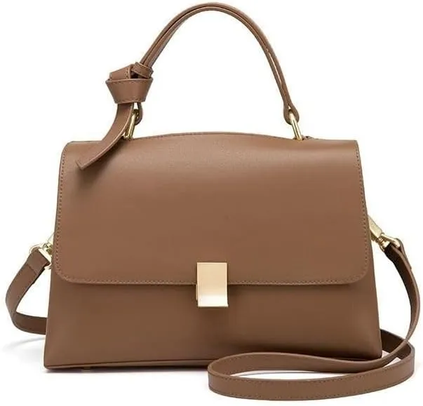 soft leather fashion satchel handbag