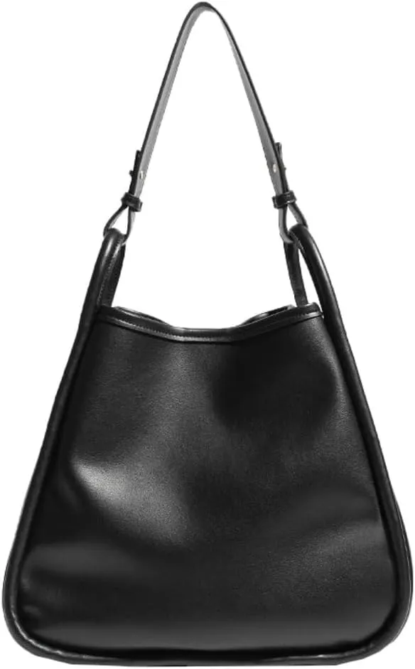 Soft Vegan Leather Shoulder & Large Tote Hobo Fashion Handbags for Women Casual Bucket Top Handle Purse