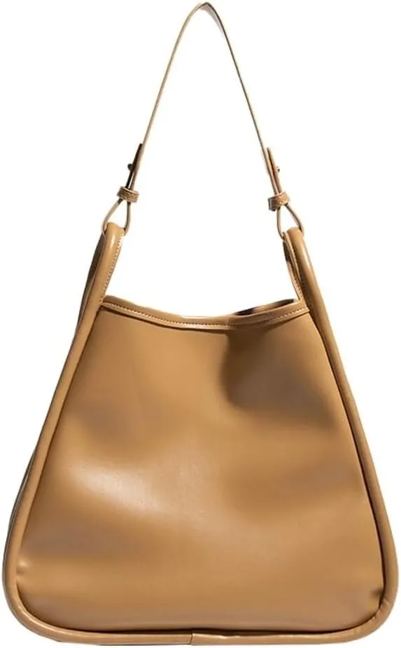 Soft Vegan Leather Shoulder & Large Tote Hobo Fashion Handbags for Women Casual Bucket Top Handle Purse