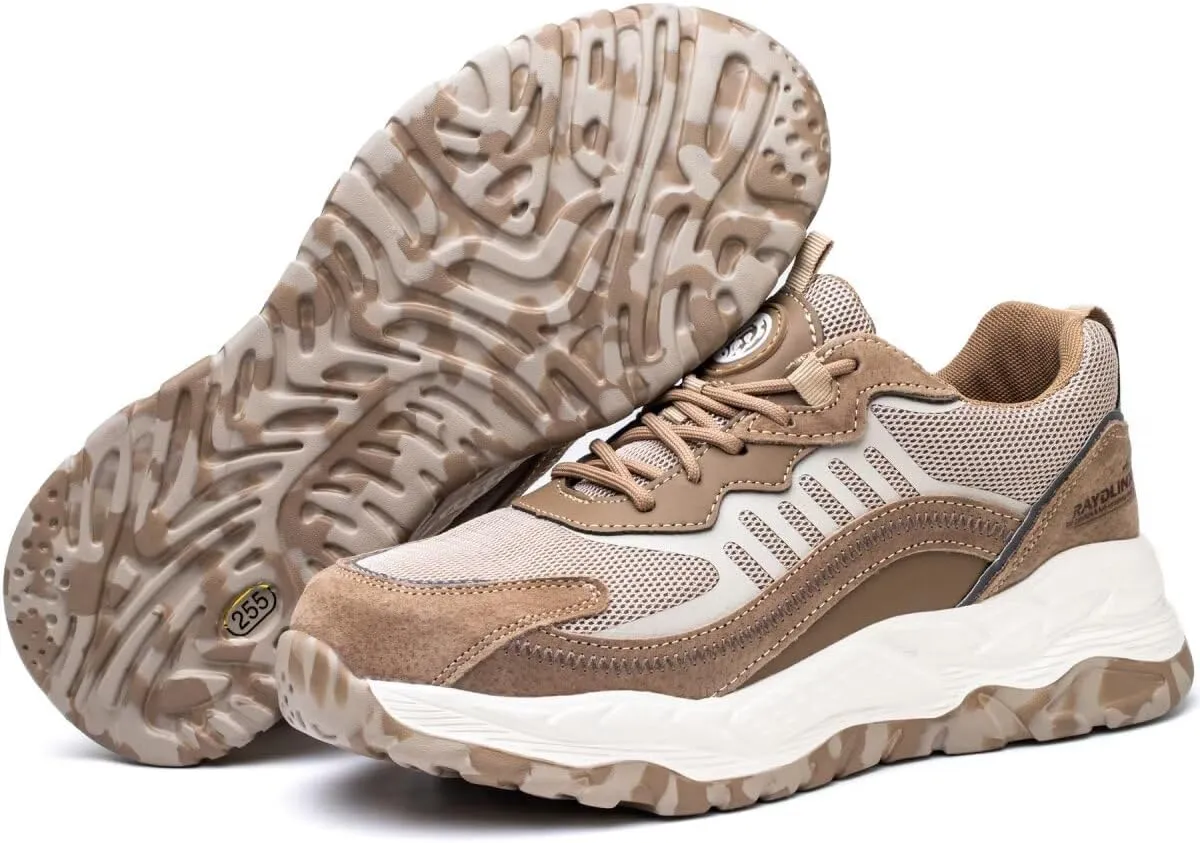 Steel Toe Sneakers for Men Women Lightweight Safety Work Shoes Comfortable Sneakers Slip-Resistant Composite Toe Shoes for Construction