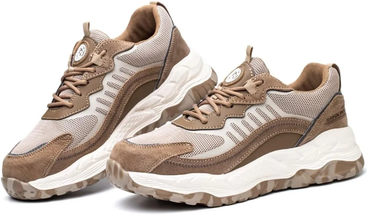 Steel Toe Sneakers for Men Women Lightweight Safety Work Shoes Comfortable Sneakers Slip-Resistant Composite Toe Shoes for Construction