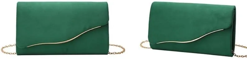 Suede Women's Evening Bag French Simple Clutch Purses