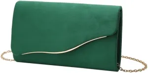 Suede Women's Evening Bag French Simple Clutch Purses