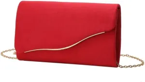 Suede Women's Evening Bag French Simple Clutch Purses
