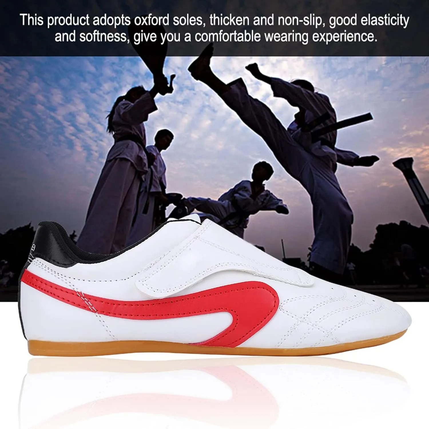 Taekwondo Shoes, Unisex Taekwondo Boxing Kung Fu Tai Chi Sport Gym Shoes Minimalist Running Cross Training Shoe for Children Adults Hot