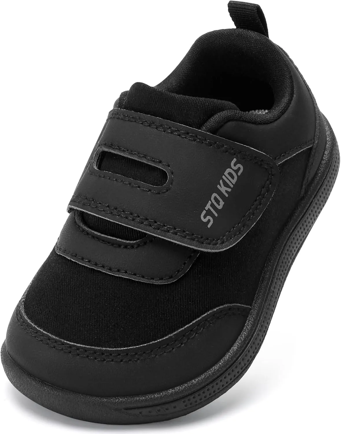 Toddler Wide Toe Box Barefoot Shoes Boys Girls Zero Drop,Baby First Walking Shoes Little Kids Sneakers Non-Slip Preschool Running Tennis Canvas Casual Preschool Outdoor Activities