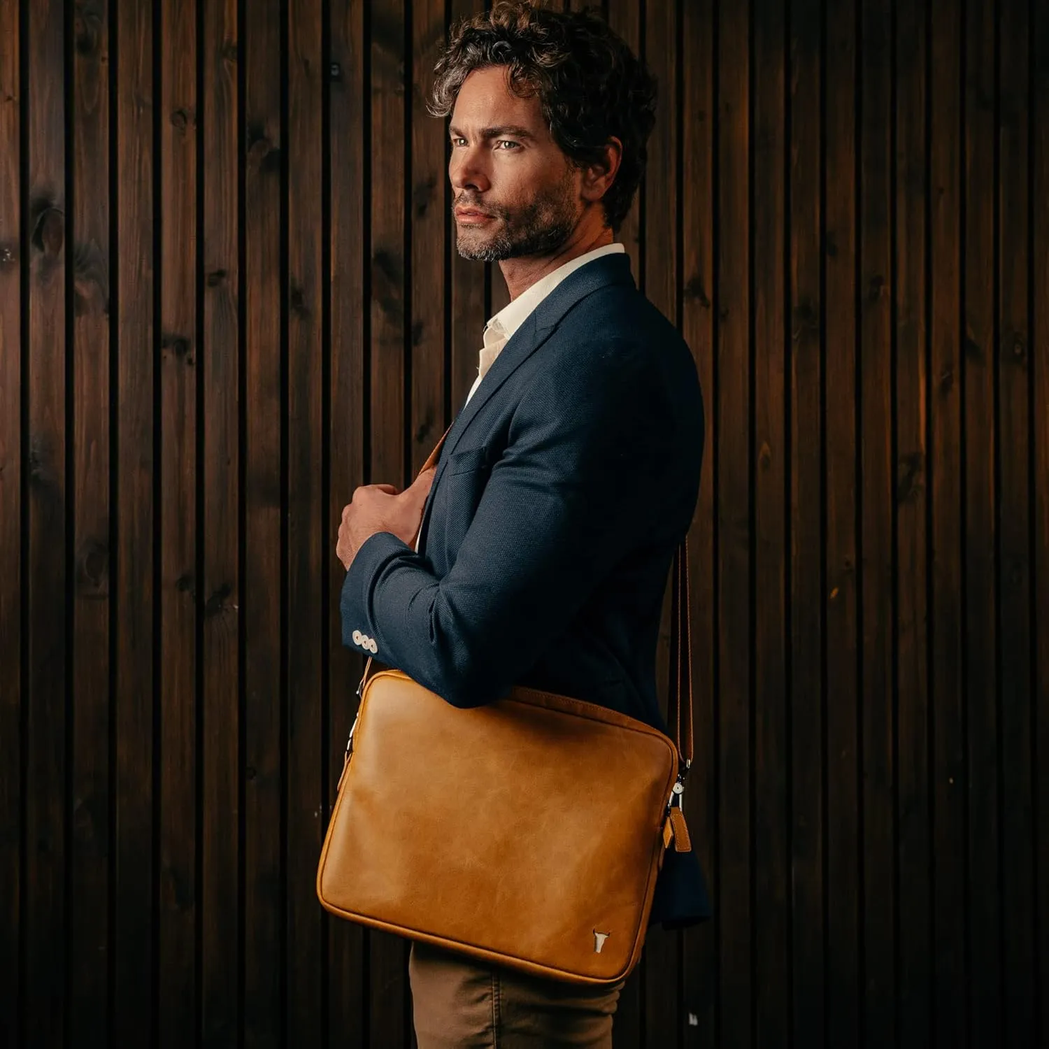 TORRO Laptop Bag  Genuine Leather Messenger Bag Compatible with 13 inch / 14 inch Laptop or MacBook