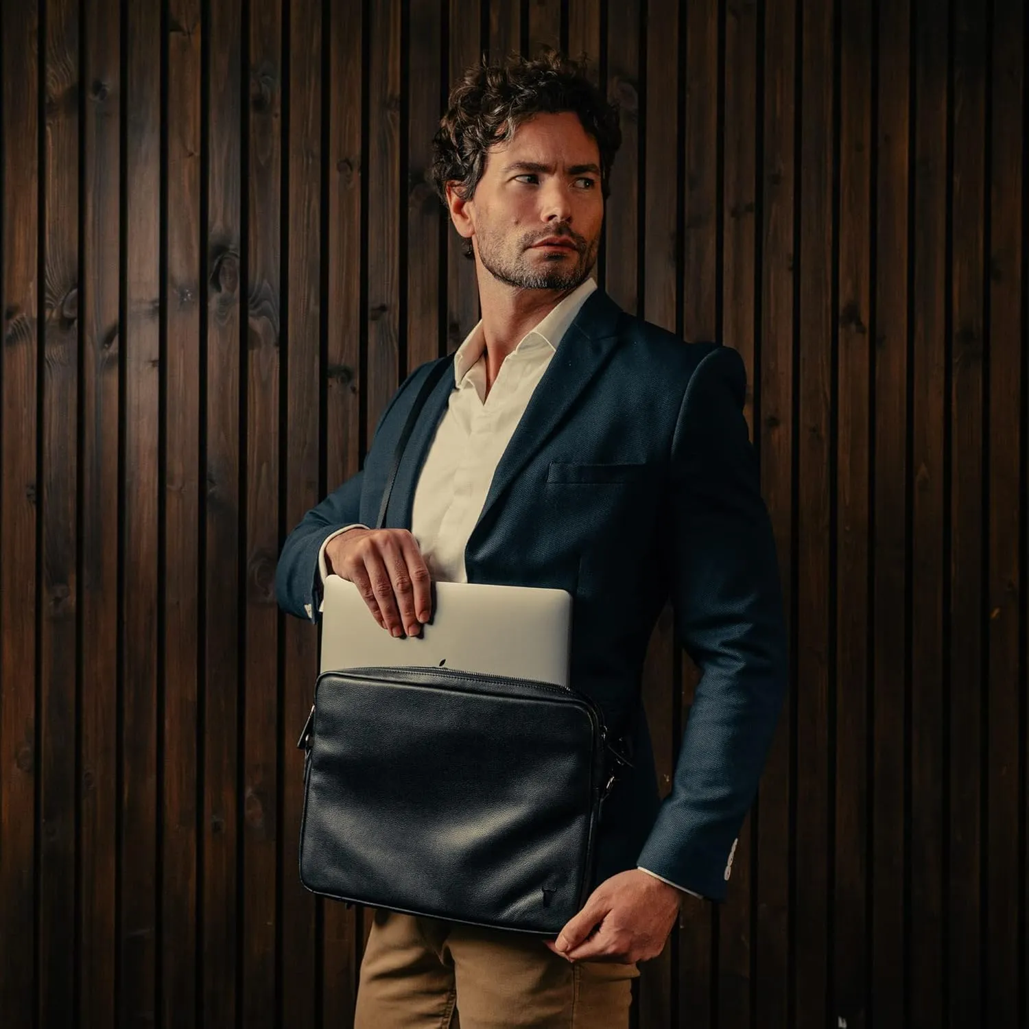 TORRO Laptop Bag  Genuine Leather Messenger Bag Compatible with 13 inch / 14 inch Laptop or MacBook
