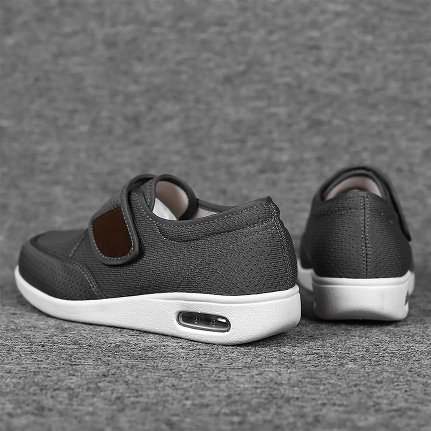 TOSOFT Men's Comfort And Cushiony Diabetic Shoes Wide Feet Flats Orthopedic Slippers Walking Shoes For Elderly Men Sneakers