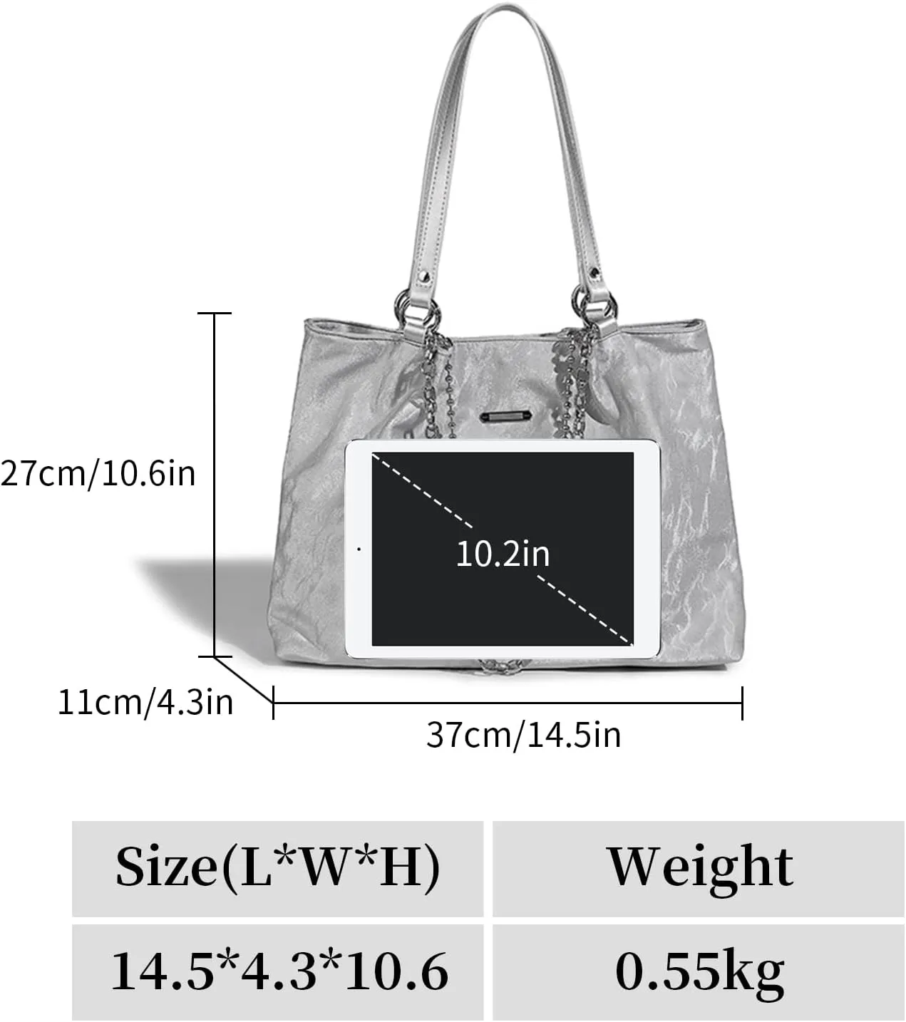 Tote Bag for Women Soft Leather Handbags Large Capacity Shoulder Bag Top Handle Satchel Bags