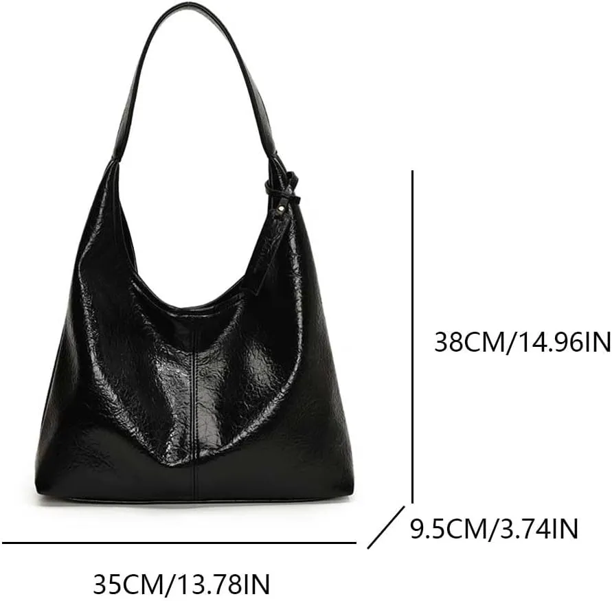 Tote Bags for Women Soft Vegan Leather Shoulder Slouchy Handbag Crossbody Bags Purse Vintage Fall Bag Clutch Satchel Bag