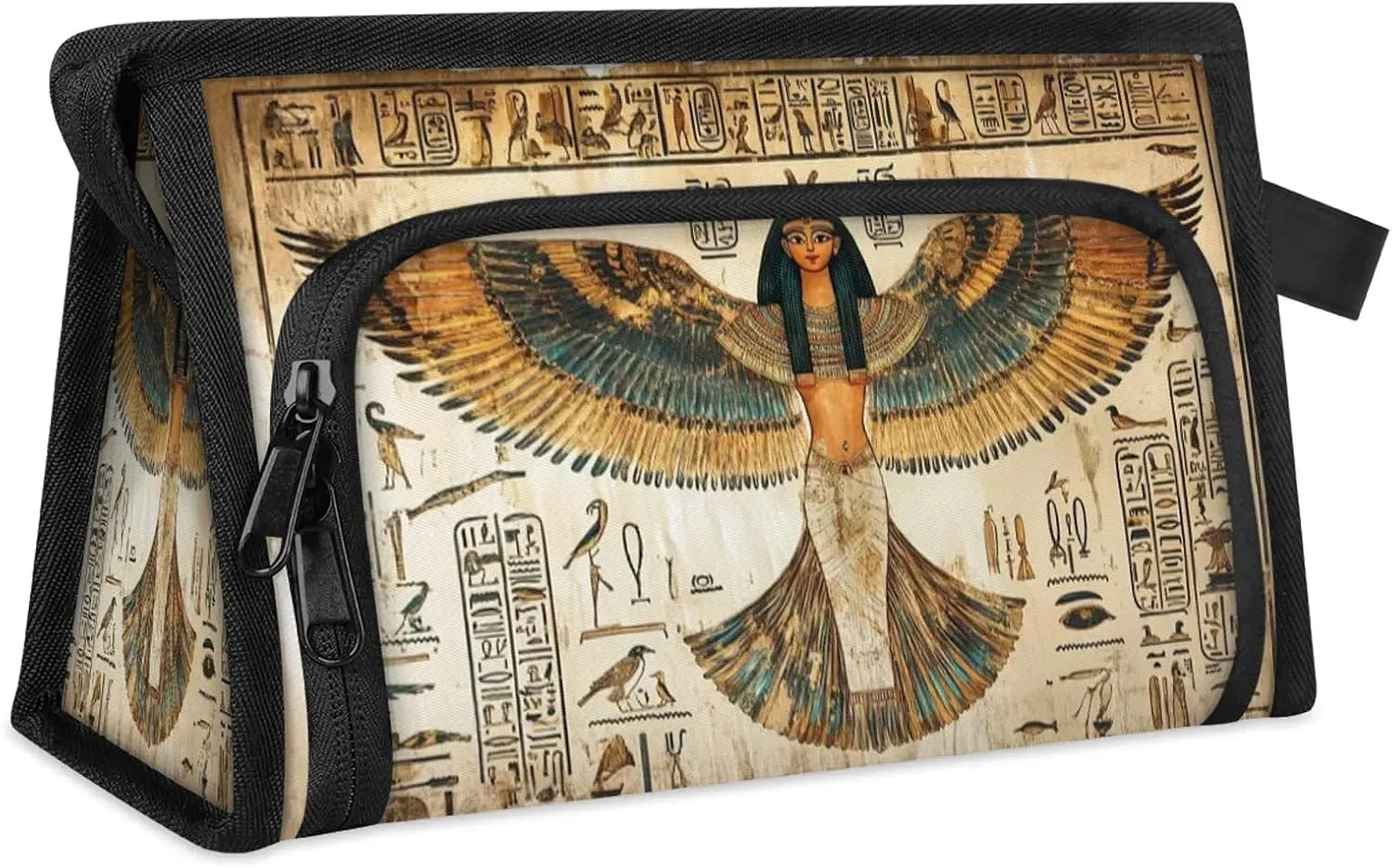 Travel Makeup Bag for Women Men Unisex Egyptian Papyrus Multipurpose Cosmetic Wash Pouch Bag Toiletry Toiletries Shower Bag Organizer