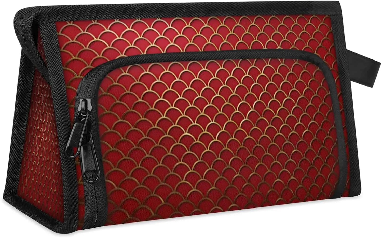 Travel Makeup Bag for Women Men Unisex Fish Scales Print Multipurpose Cosmetic Wash Pouch Bag Toiletry Toiletries Shower Bag Organizer