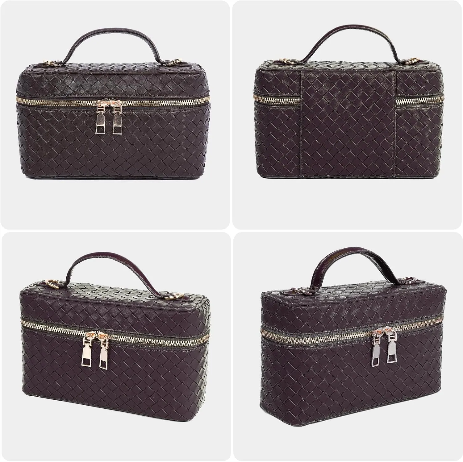Trendy Shoulder Bags for Women Mini L19 Square Box Satchel Bag Cute PU Leather Crossbody Purse with Adjustable Strap