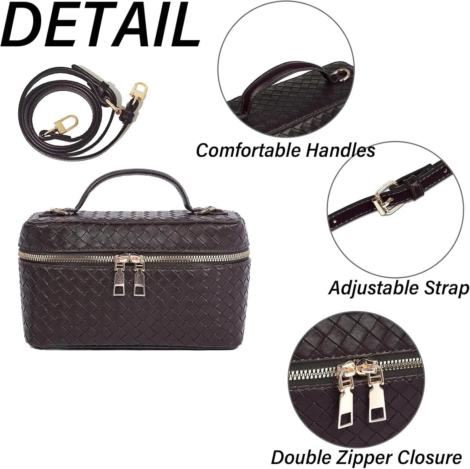 Trendy Shoulder Bags for Women Mini L19 Square Box Satchel Bag Cute PU Leather Crossbody Purse with Adjustable Strap