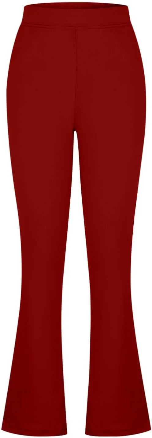 Trousers Pants for Women Dressy Casual High Waist Petite Suit Pants Trendy Formal Business Work Yoga Long Pants with Pockets